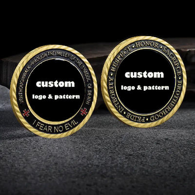 comprar Monedas de desafío de aleación de zinc de tamaño personalizado con impresión de corte por láser para souvenirs online manufacture