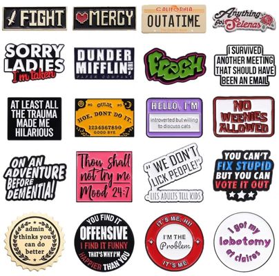 Custom Anime Pin Custom Enamel Charms Dyed Custom Pins Metal logo Badges Hard Enamel Pin Badge