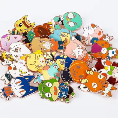 Custom Anime Pin Custom Enamel Charms Dyed Custom Pins Metal logo Badges Hard Enamel Pin Badge