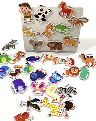 comprar Juego de imanes personalizados para nevera de EVA, juguetes educativos para niños, pegatinas magnéticas de dibujos animados, decoración del hogar online manufacture