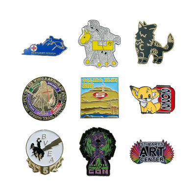 Fabrica Personaliza tu logotipo personalizado Artesanías metálicas Ropa suave de esmalte Pin