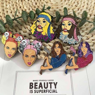 Venta a la venta en caliente con pines de metal de oro rosa de alta calidad