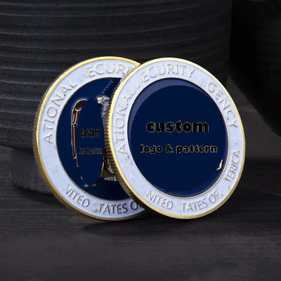Logotipo personalizado Plata personalizada Anodizado Aluminio Blancos de Metal Personalizado Token Personalizado Desafío Moneda de oro para grabado