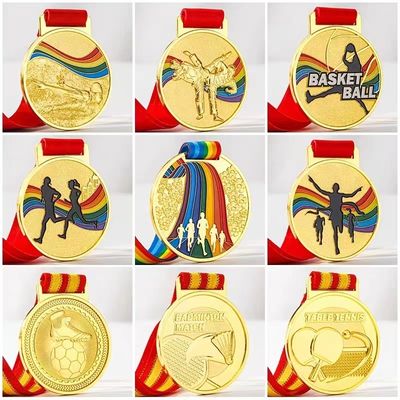 al por mayor medalla de metal personalizada medalla deportiva promocional