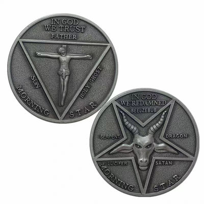 2 pulgadas Monedas personalizadas Metal grabado conmemorativo Monedas de desafío Constructor