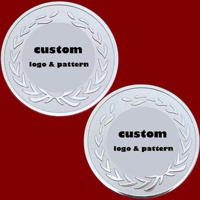 1Monedas personalizadas de latón de.5 pulgadas Monedas de plata conmemorativas hechas a medida