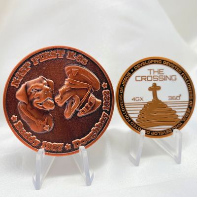 Moneda de desafío de lujo personalizada 3D 2D Moneda de recuerdo de metal conmemorativa de esmalte