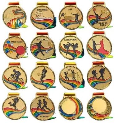 Medallas de aleación de zinc personalizadas con impresión tipográfica y diseño 3D de fundición a presión para artes marciales y judo