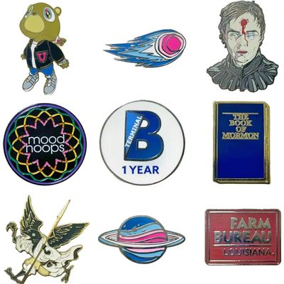 No hay logotipo mínimo personalizado Metal Lapel Pin Badge Broche Hard Soft Enamel Pins para adjunto de souvenir