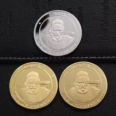Monedas de desafío personalizadas con logotipo 3D de aleación de zinc con baño de oro/plata/bronce