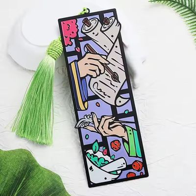 Regalos promocionales Esmaltado de aleación de zinc de metal Marca de libro personalizada Marca de libro personalizada 3D Cariñoso dibujo animado Anime Marcas de libro para libro