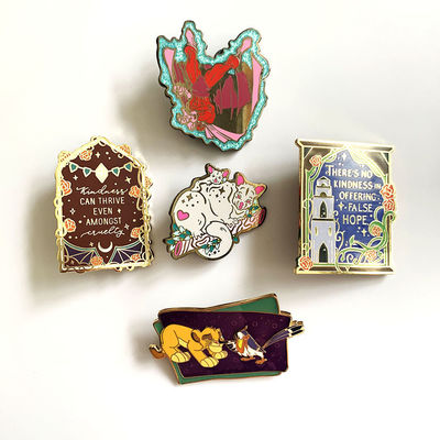 Fabricante de pines magnéticos con logotipo personalizado - pines de broche de metal de esmalte duro / blando