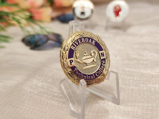 Un buen precio. Moneda personalizada de doble cara con impresión tipográfica y acabado de bronce antiguo para clubes y coleccionistas de motocicletas en línea