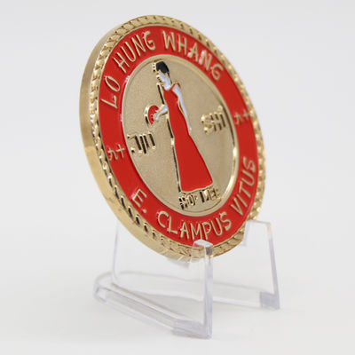 Un buen precio. Moneda de desafío personalizada de doble cara de 2 a 2.5 pulgadas con baño de bronce antiguo/oro y diseño personalizado en línea
