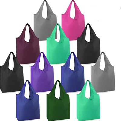 Bolsa de compras de polvo de poliéster resistente al agua reutilizable personalizada (en stock)