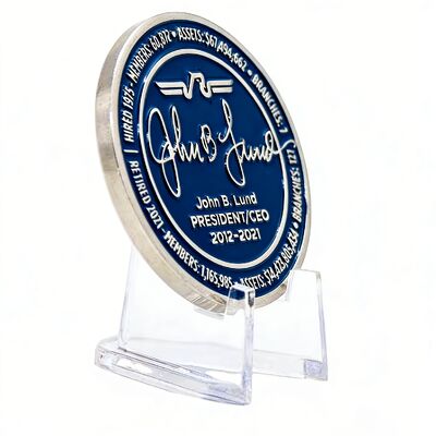 Moneda de desafío personalizada de doble cara de 2 a 2.5 pulgadas con baño de bronce antiguo/oro y diseño personalizado