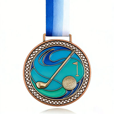 Un buen precio. Las medallas de aleación de zinc personalizadas con acabado de esmalte son premios deportivos personalizados para cualquier evento. en línea