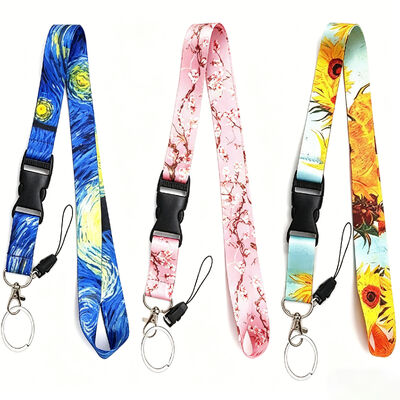 Un buen precio. Correas de cuello con cordón personalizadas con logo serigrafiado, perfectas para llaveros. en línea