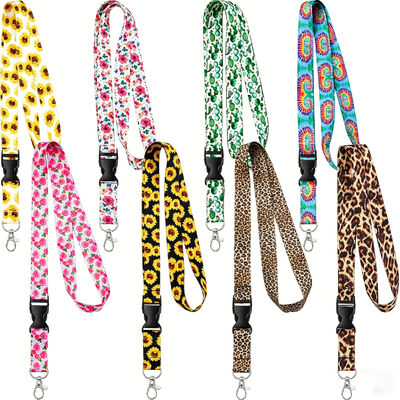 Lanyards personalizados de diseño personalizado de poliéster con impresión de serigrafía para cintas de medallas