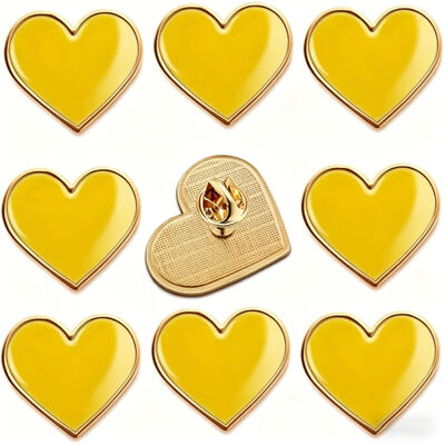 Un buen precio. Alfileres esmaltados personalizados al por mayor con baño de oro y diseño lindo son emblemas de metal de un fabricante de insignias. en línea