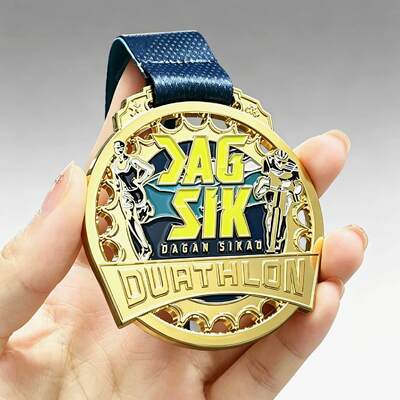 Un buen precio. Medalla de maratón de aleación de zinc 3D personalizada carrera de carreras con cinta OEM mayorista en línea