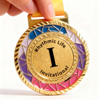 Un buen precio. Medallas de carreras pintadas con material de aleación de zinc para premios deportivos en línea
