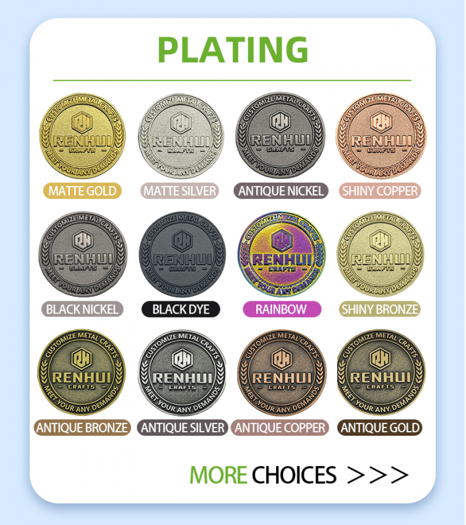 Fabricantes personalizados de recuerdos Antigua aleación de zinc Conmemorativo de cobre soporte de latón Metal Plata Oro moneda de desafío personalizada 5
