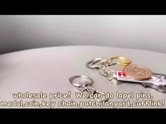 Personaliza tu propio logotipo de llavero metálico
