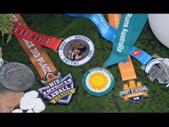 Medalla de oro académica militar personalizada Medallas deportivas grabadas en 3D en línea