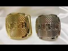 Hardware cinturón de alfiler de metal para hombres su propio logotipo