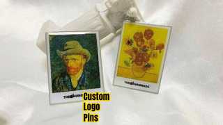 Insignias de logotipo de impresión offset de pines de metal personalizados